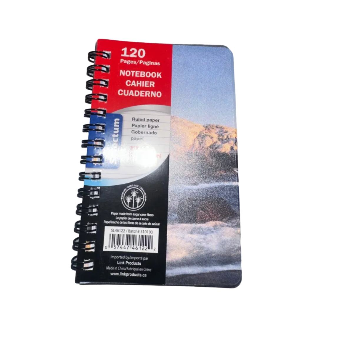 Selectum 120-page ruled spiral notebook