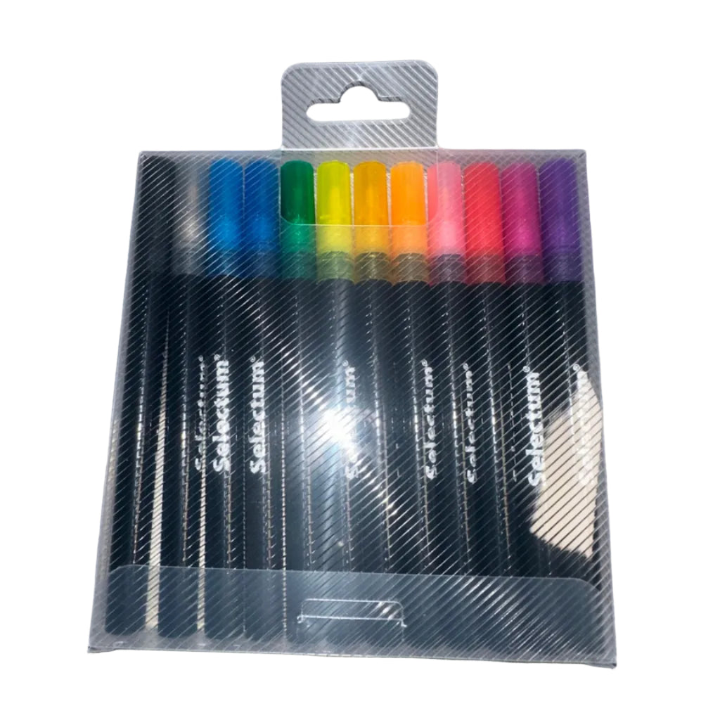 Selectum Premium Outline Markers 12 pack back view