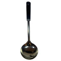 Stainless steel soup ladle front