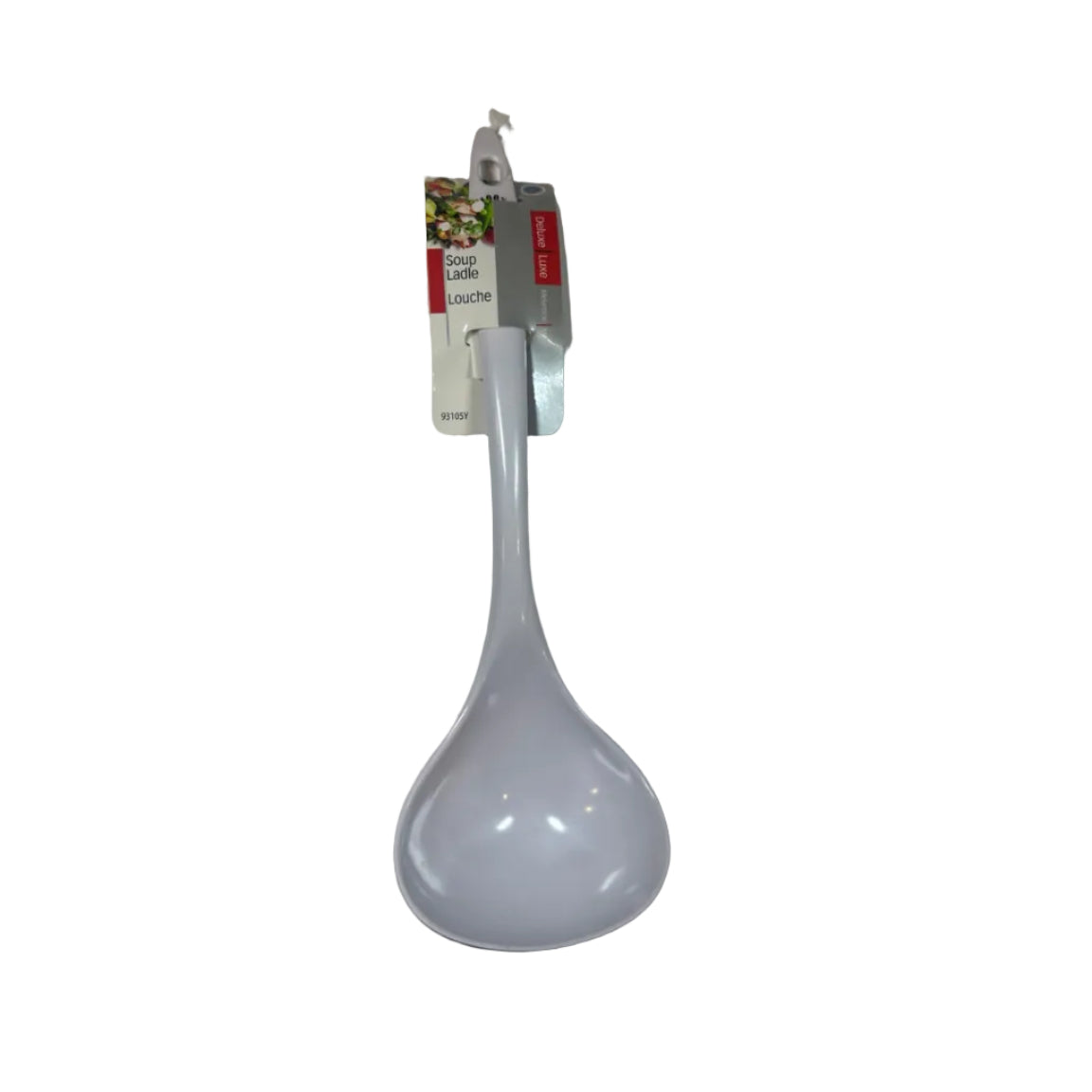 White soup ladle front